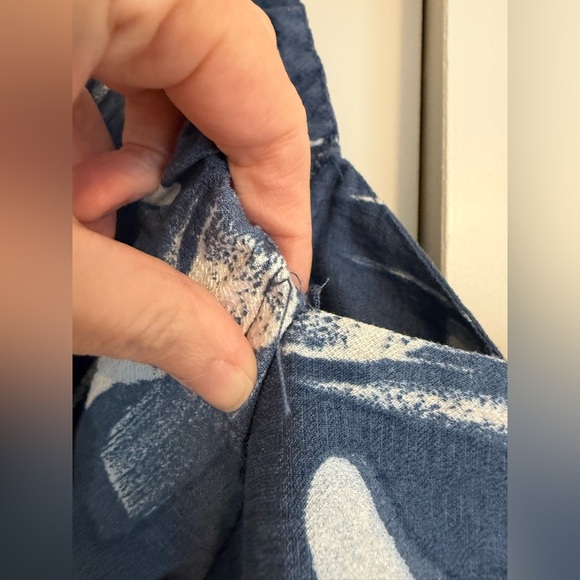 A New Day Blue and White Flutter Sleeve Sundress Size Small - Picture 7 of 12